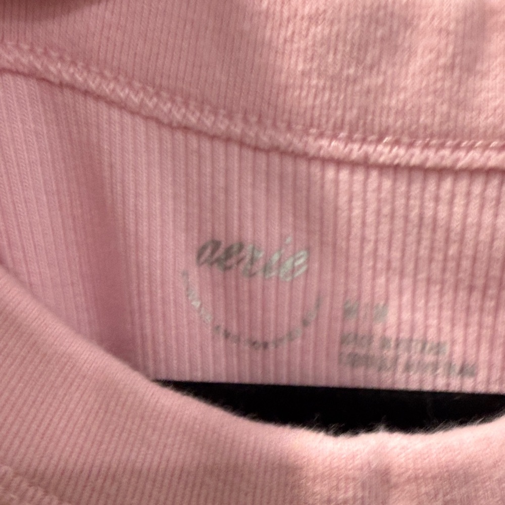 aerie Light Pink Ribbed Tank Dress - Picture 2 of 4